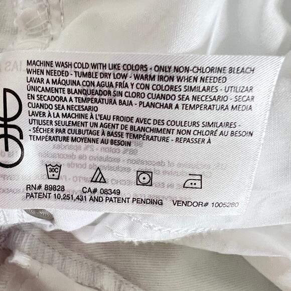 Gloria Vanderbilt Womens Amanda Jeans 24W White Cropped All Around Slimming - Picture 7 of 7